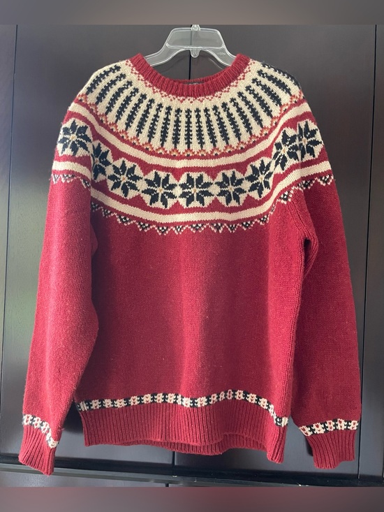 Brooks Brothers Other - Brooks Brothers Red Fair Isle Lambswool Crewneck Sweater